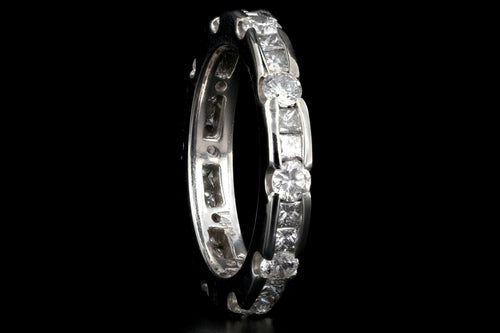 Modern 14K White Gold 2 CTW Diamond Eternity Band - Queen May