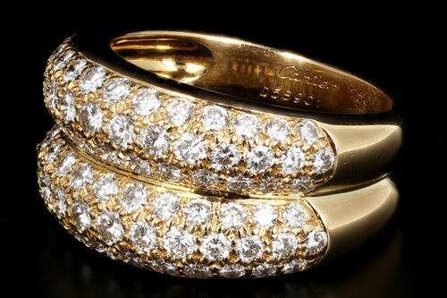 Cartier Double Gold Band with Diamonds - Queen May