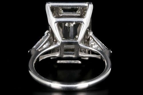 Platinum 1.7 CTR Baguette Diamond 3.45 CTW Engagement Ring - Queen May