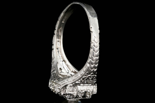 Art Deco Platinum 1.06 Carat Center Old European Cut Diamond Engagement Ring GIA Certified - Queen May