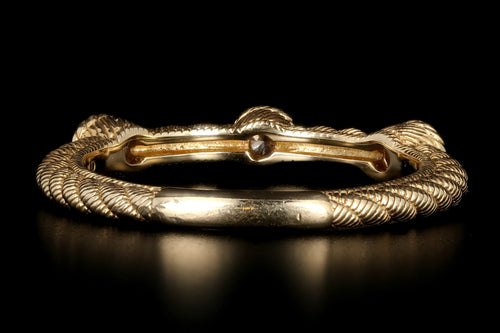Judith Ripka 14K Yellow Gold .09 Carat Diamond Ring - Queen May