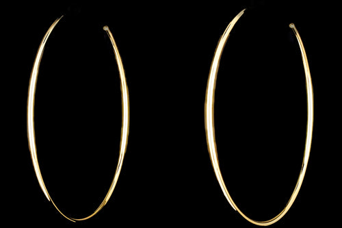 New 14K Gold Open Hoop Earrings - Queen May