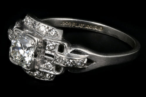 Art Deco  Platinum G.C.& G Old European Cut Diamond Ring c.1920s - Queen May