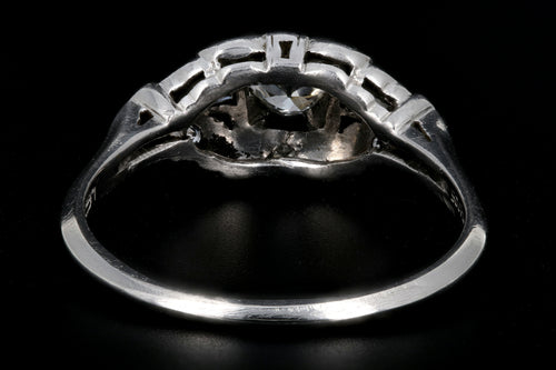 Retro Loretz & Benoit of SF Platinum Diamond Engagement Ring c.1940's - Queen May