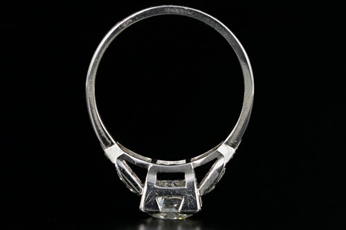 Art Deco Platinum 1.08 Carat Old European Cut Diamond Ring - Queen May