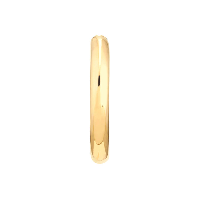 14K Yellow Gold Large Open Hoop Earrings - Queen May