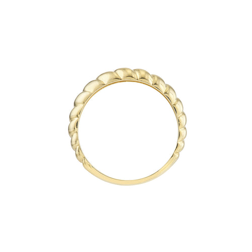 14K Yellow Gold Croissant Ring - Queen May