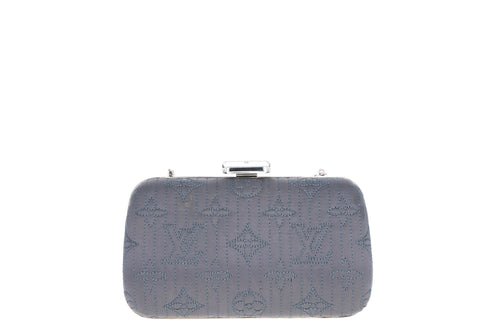 Louis Vuitton Limited Edition Chrome Monogram Minaudiere Motard