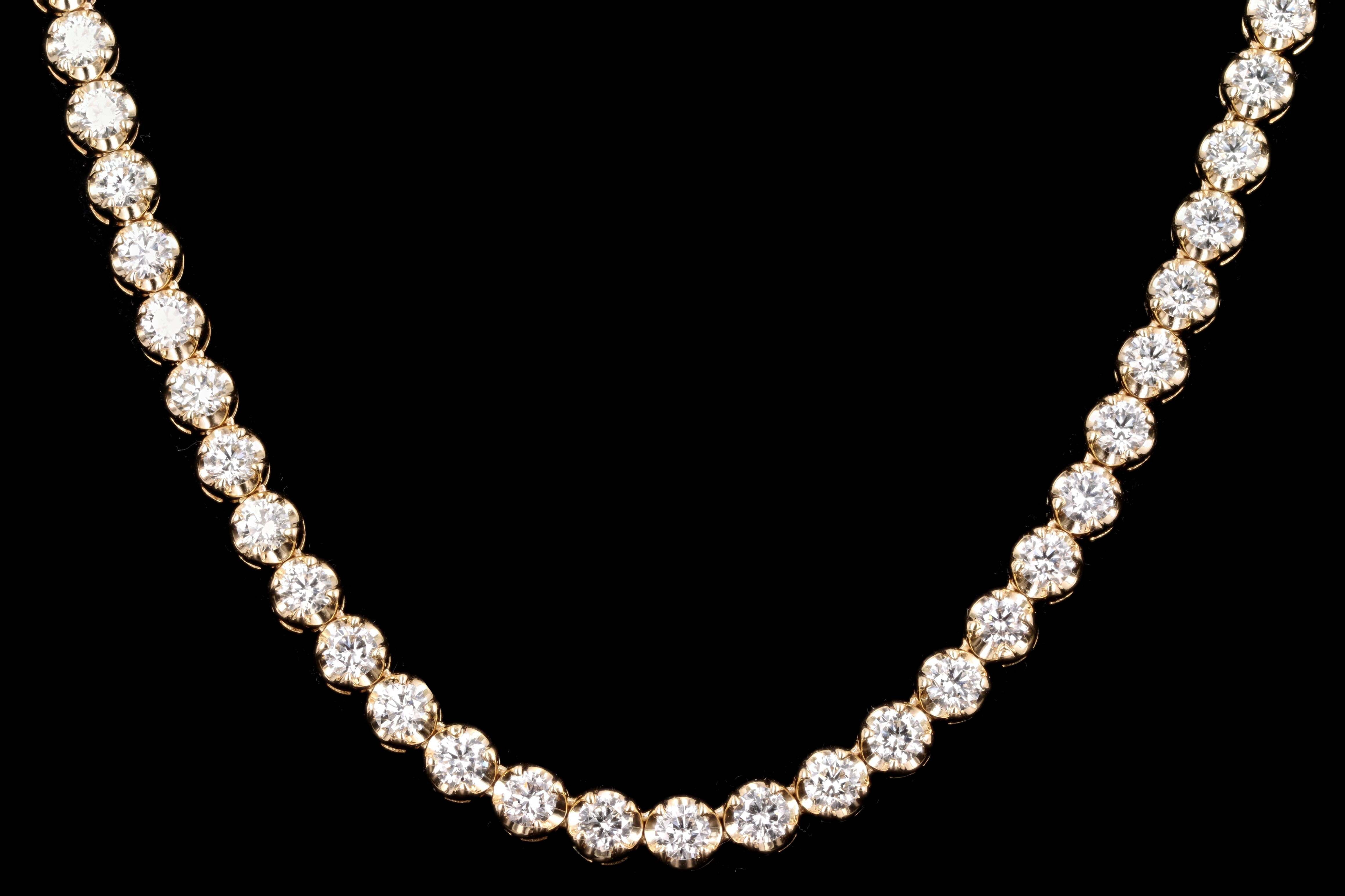 2.95 CT. T.W. Diamond Tennis Necklace in 10K White Gold | Peoples Jewellers