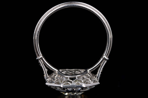 Art Deco Inspired Platinum 2.35 Carat Old European Cut Diamond Engagement Ring - Queen May