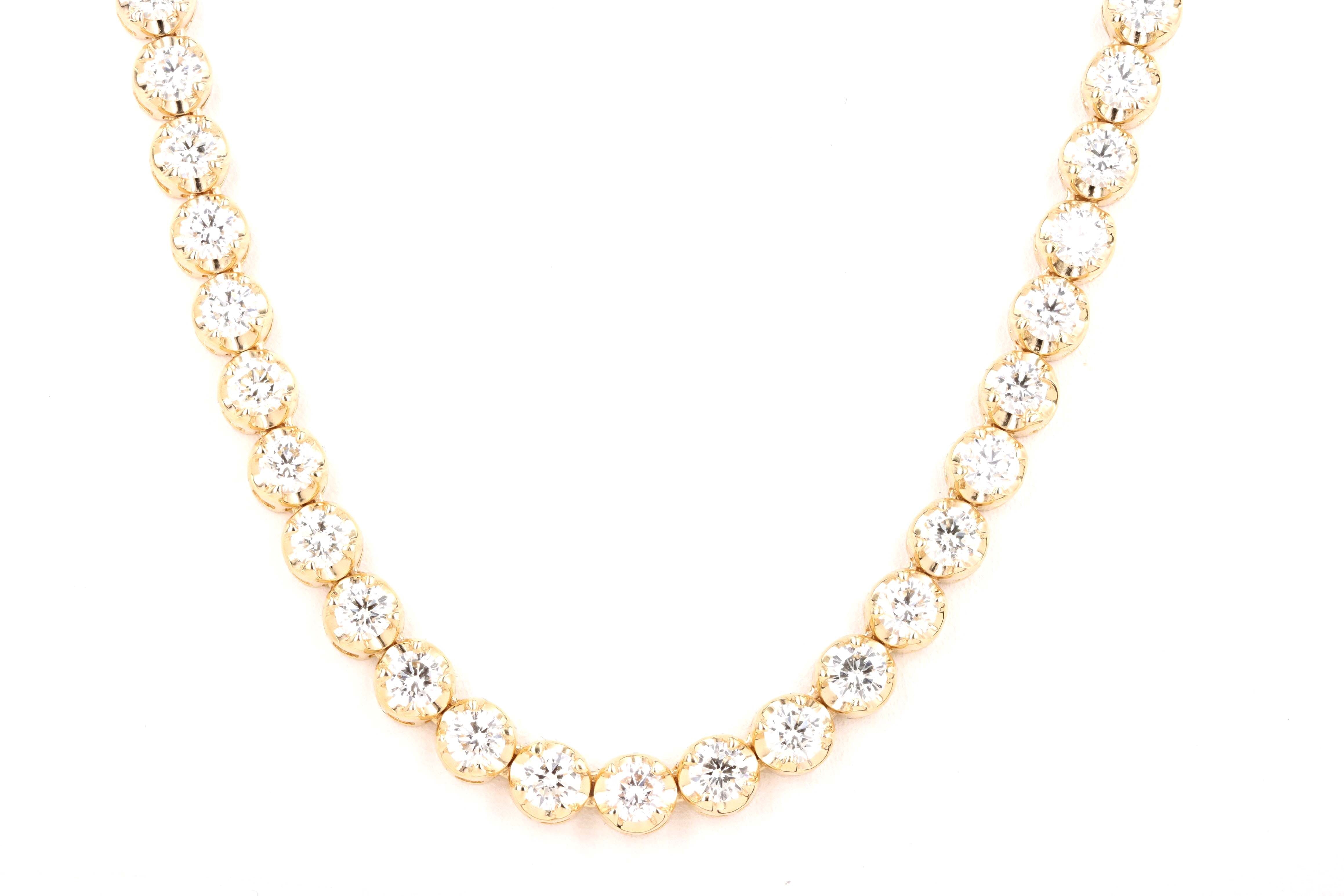 11 Carat Diamond Tennis Necklace - ONLINE EXCLUSIVE – Meira T Boutique