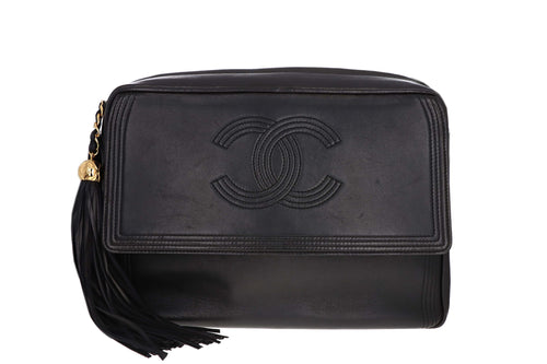 Chanel Vintage Lambskin Large Tassel Camera Bag - Queen May