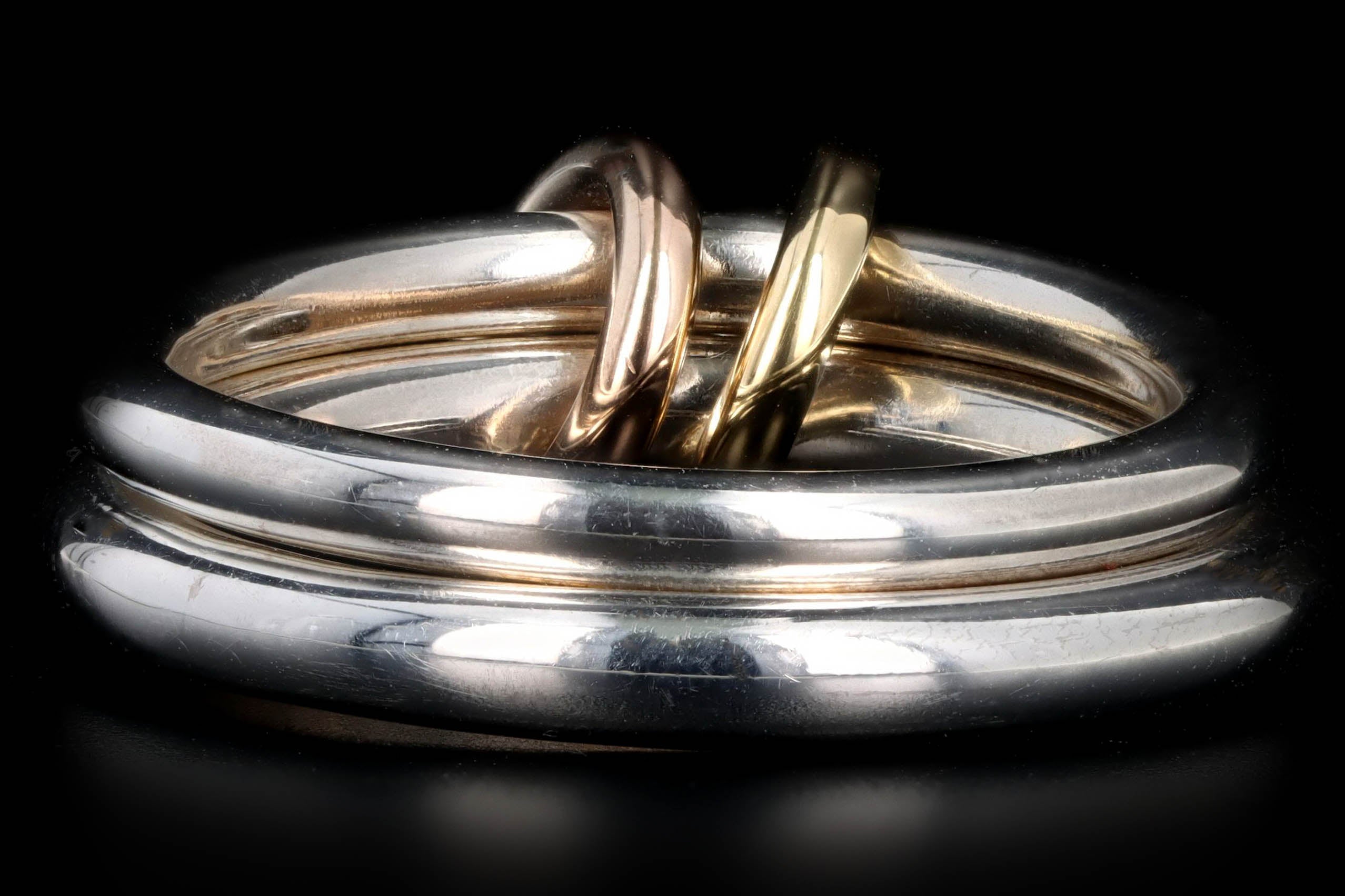Spinelli Kilcollin Calliope Sterling Silver & 18K Gold Link Ring