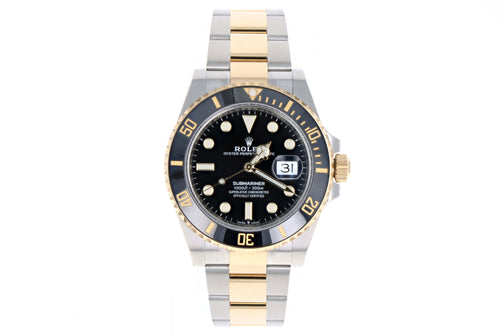 New Rolex Submariner Model 126613 Two Tone Black Dial and Bezel - Queen May