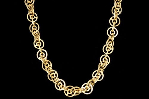 Modernist 18K Yellow Gold Chain Necklace - Queen May