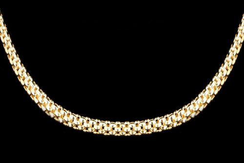Modern Fope 18K Yellow Gold Popcorn Chain Necklace - Queen May