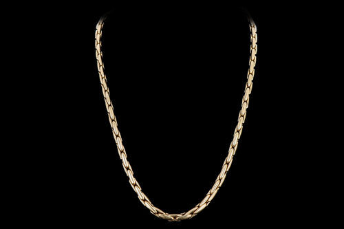 18K Yellow Gold Chain Necklace - Queen May