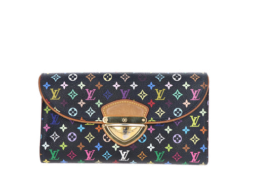 Louis Vuitton Monogram Multicolor Eugenie Wallet Black