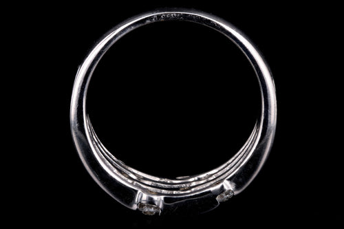 Modern 14K White Gold .35 Carat Round Brilliant Cut Diamond Ring - Queen May
