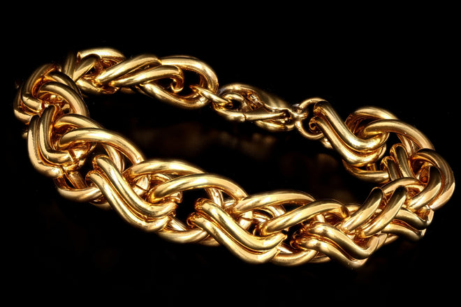 Vintage Givenchy Chunky Gold Plated Chain Bracelet - Queen May