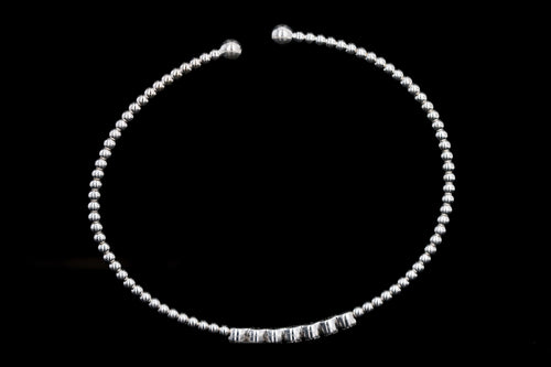 Modern Gabriel & Co. 14K White Gold Diamond Cluster Bead Cuff Bracelet - Queen May