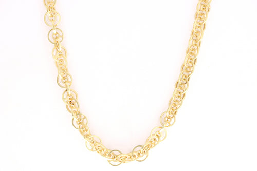 Modernist 18K Yellow Gold Chain Necklace - Queen May