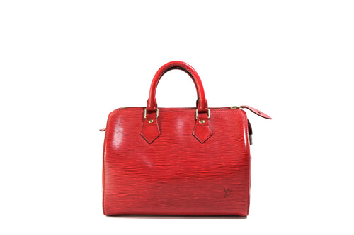 Louis Vuitton Epi Red Speedy 25 - Queen May