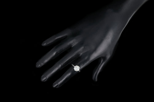 Edwardian Platinum 2.84 Carat Old European Cut Diamond Engagement Ring - Queen May