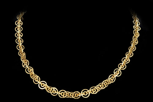 Modernist 18K Yellow Gold Chain Necklace - Queen May