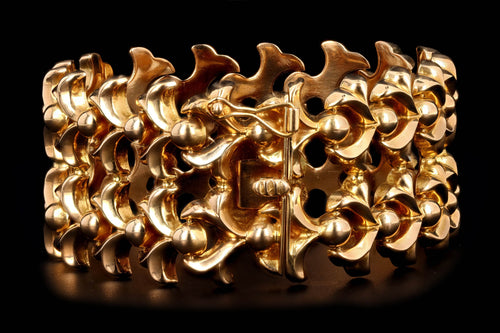 Modern 18K Yellow Gold Bracelet - Queen May