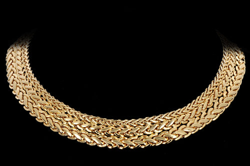 Vintage Givenchy Gold Plated Chain Choker Necklace - Queen May