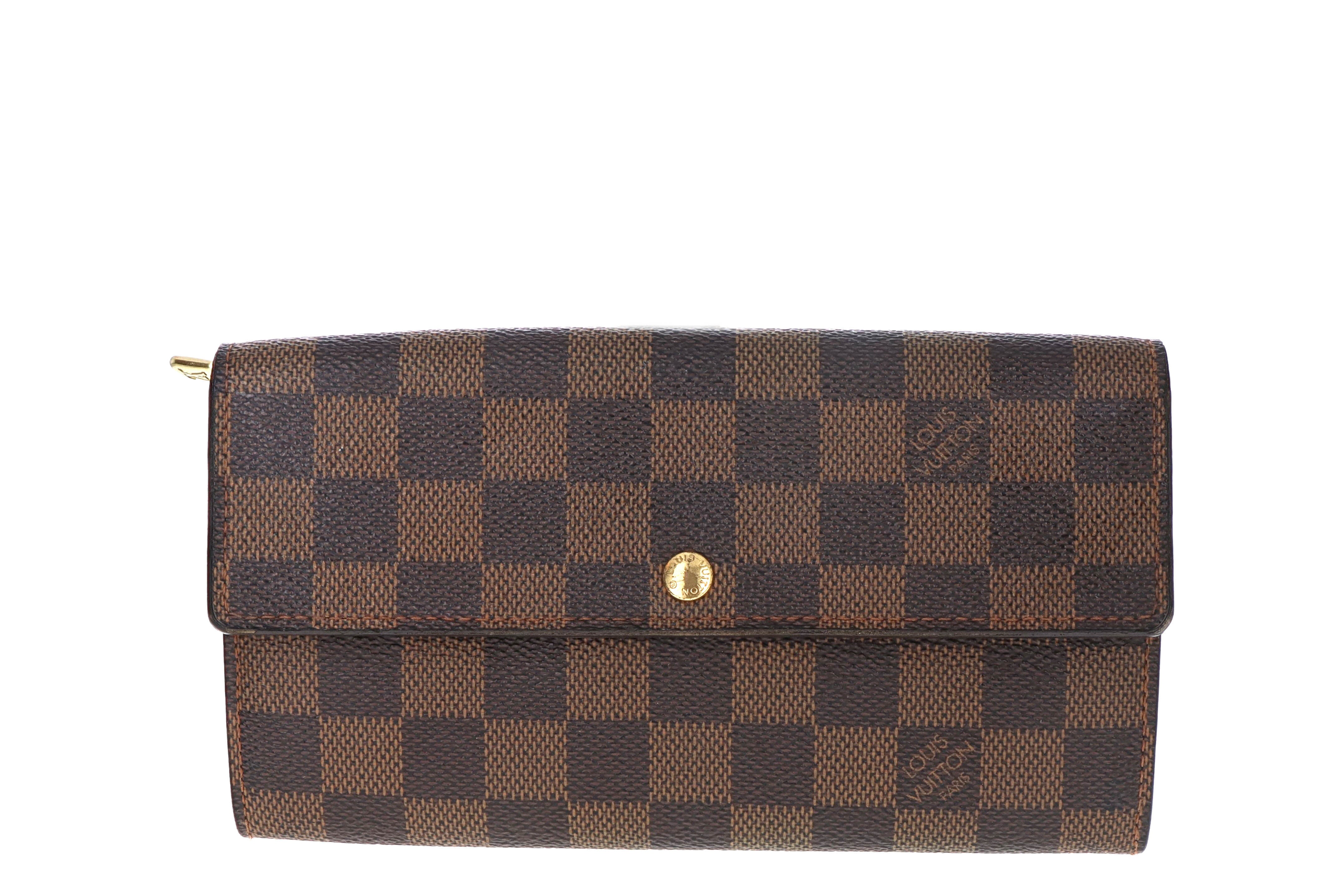 Louis Vuitton Damier Ebene Sarah Wallet store