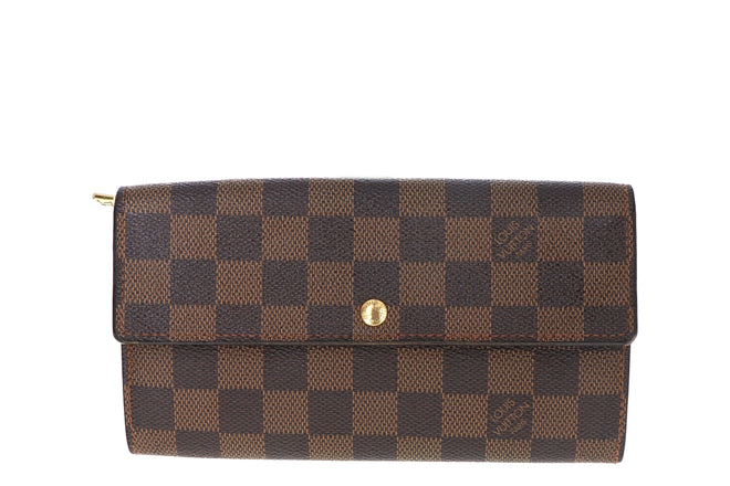 Louis Vuitton Zippy Wallet Damier Ebene Karakoram Red Brown Limited Edition