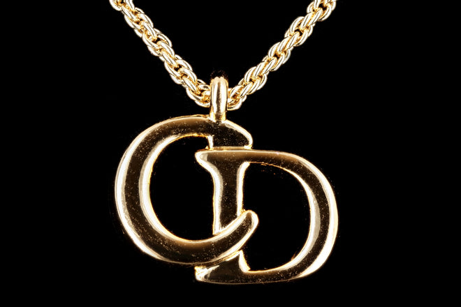 Vintage Christian Dior Logo Necklace - Queen May