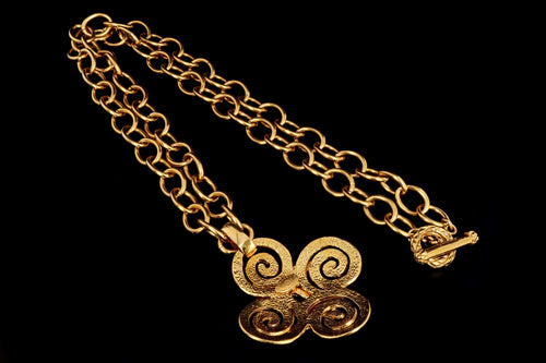 1995 Vintage Chanel Gold Plated Necklace - Queen May