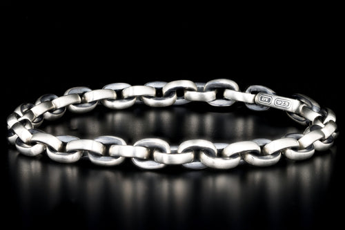 David Yurman Sterling Silver Men’s 7MM Streamline Link Bracelet - Queen May