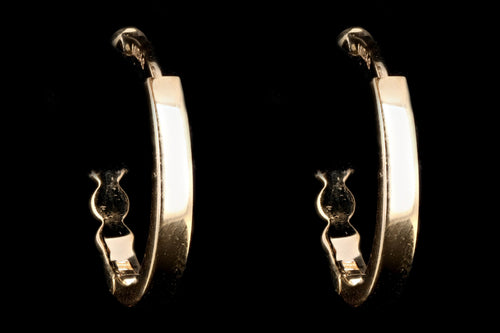 New 14K Gold Beaded Huggie Earring - Queen May