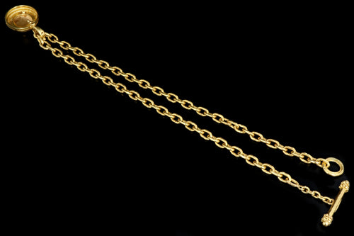 Elizabeth Locke Orvieto 19K Gold Link Necklace and Honey Bee Enhancer - Queen May