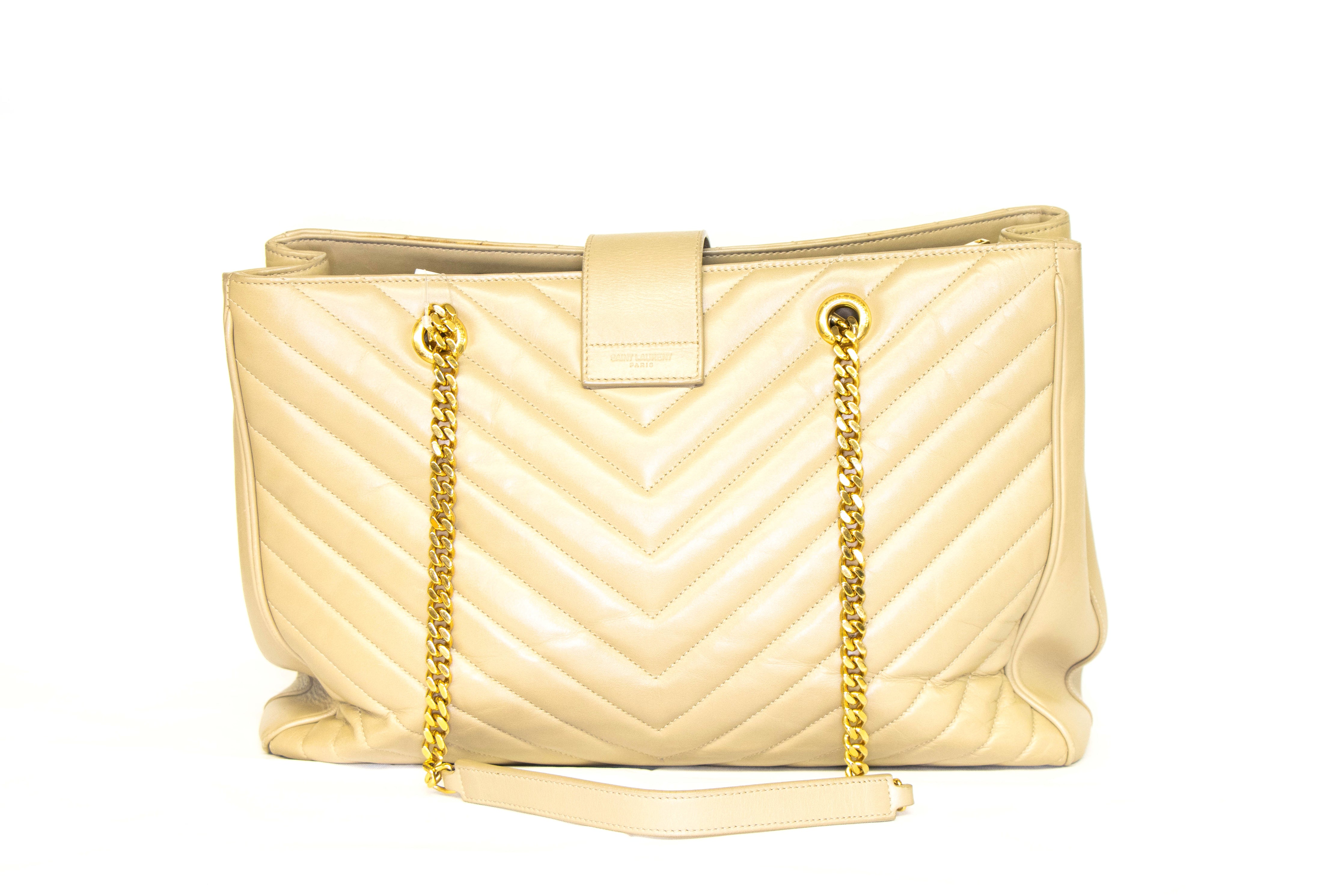 Ysl chevron outlet tote