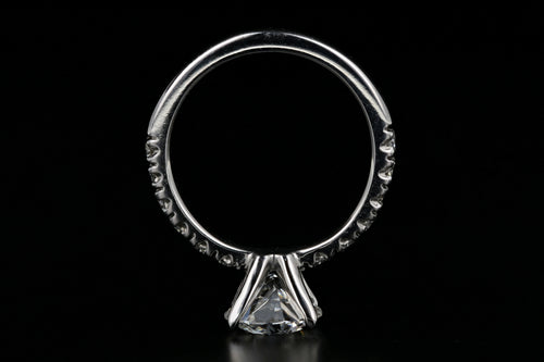 Modern Platinum 1.50 Carat Diamond Ring GIA Certified - Queen May