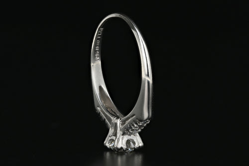 Vintage Platinum .45 Carat Diamond Engagement Ring - Queen May