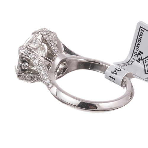 Exquisite Handmade 3 Carat Diamond Solitaire Ring with IGI Lab appraisal - Queen May