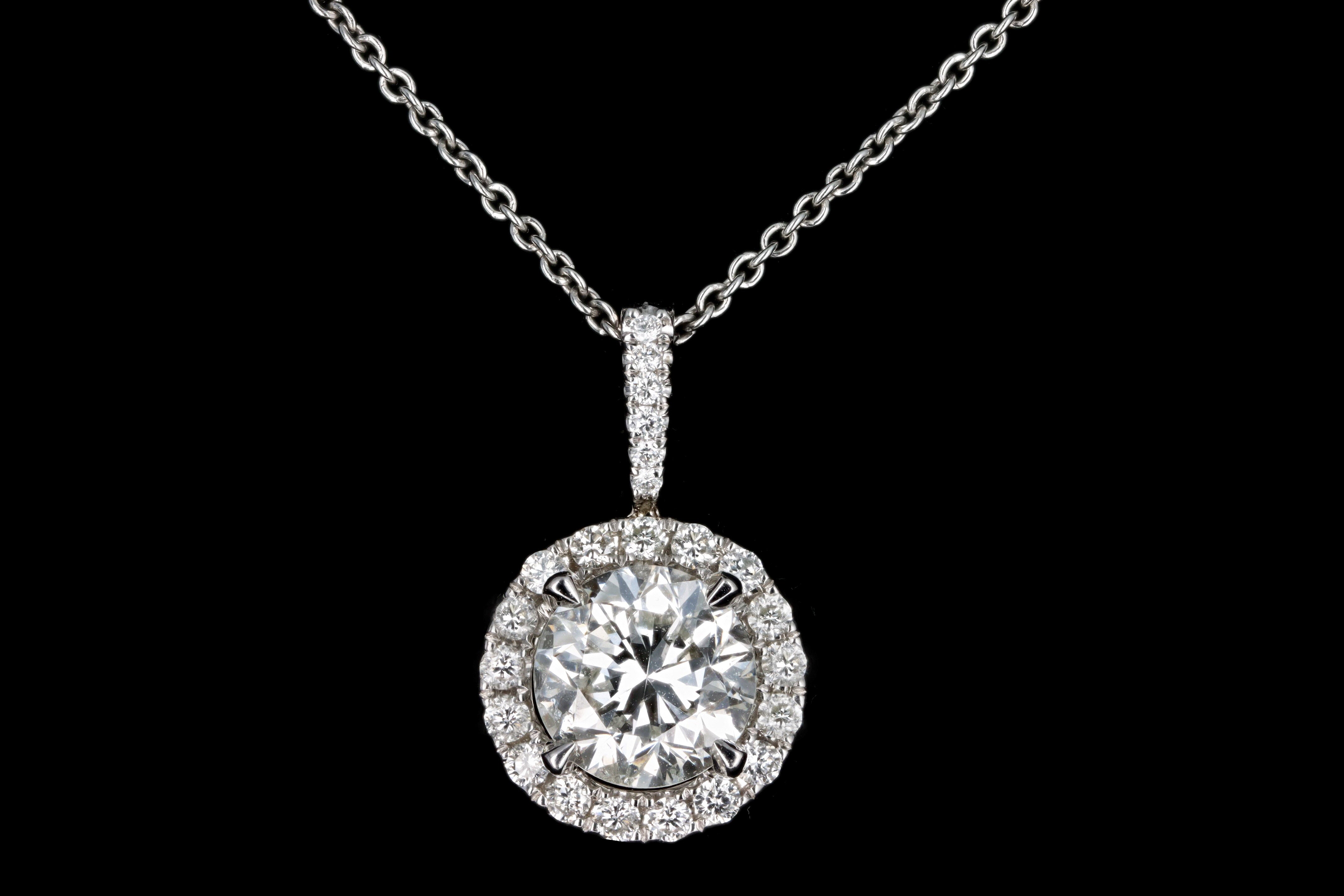 Mirage Halo Diamond Necklace 2/5ct – Steven Singer Jewelers