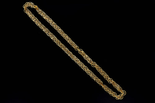 Modernist 18K Yellow Gold Chain Necklace - Queen May