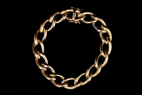 14K Yellow Gold Link Bracelet - Queen May