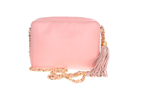 Chanel Vintage Quilted Camera Bag - Pink Shoulder Bags, Handbags -  CHA935566