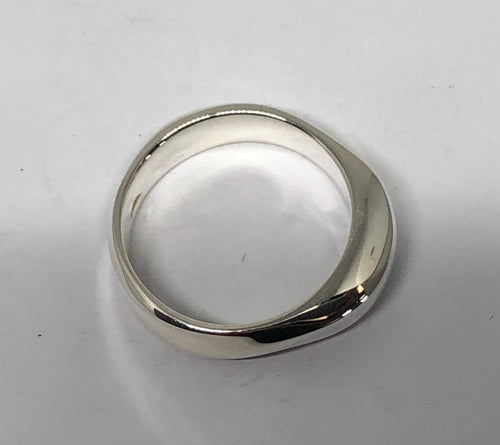 Tiffany & Co Sterling Silver 1999 Twist Dome Band Ring Size 8.25 - Queen May