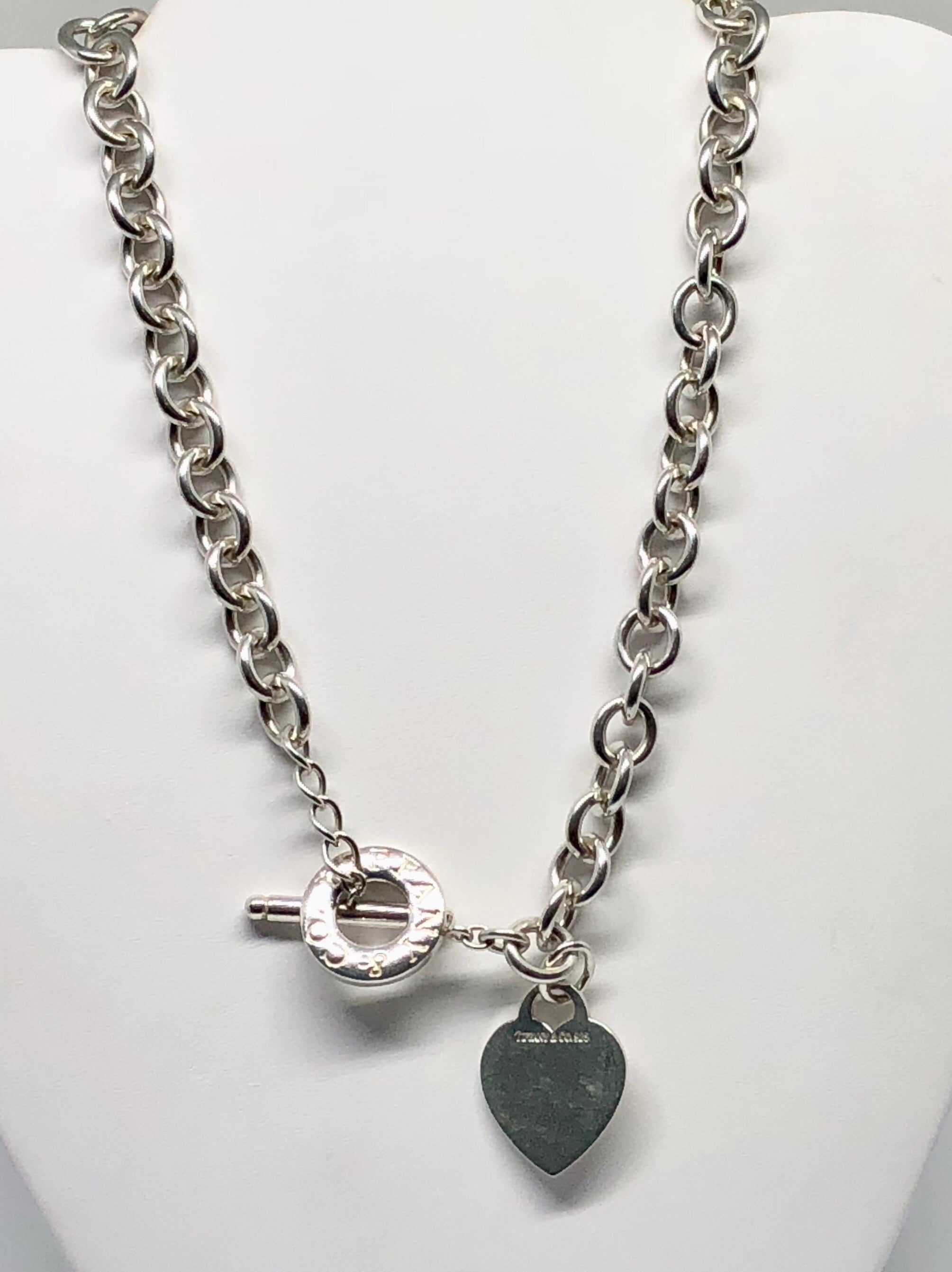 Tiffany & Co. Tiffany & Co Sterling Silver Chain Solid Heart India |  Ubuy