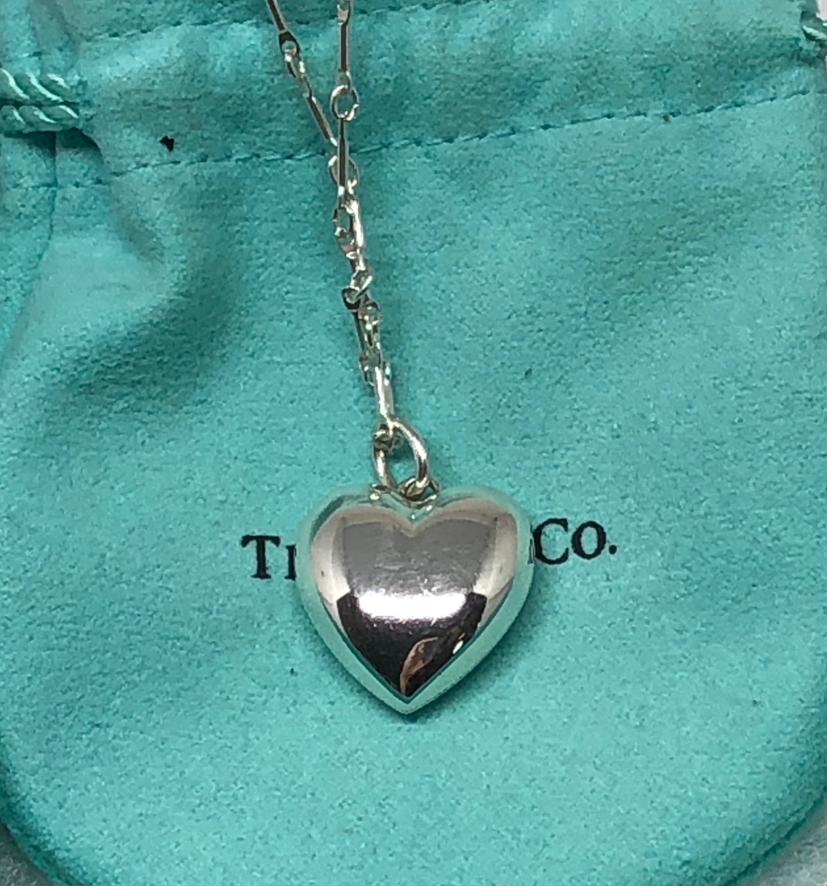 Tiffany solid shop heart necklace