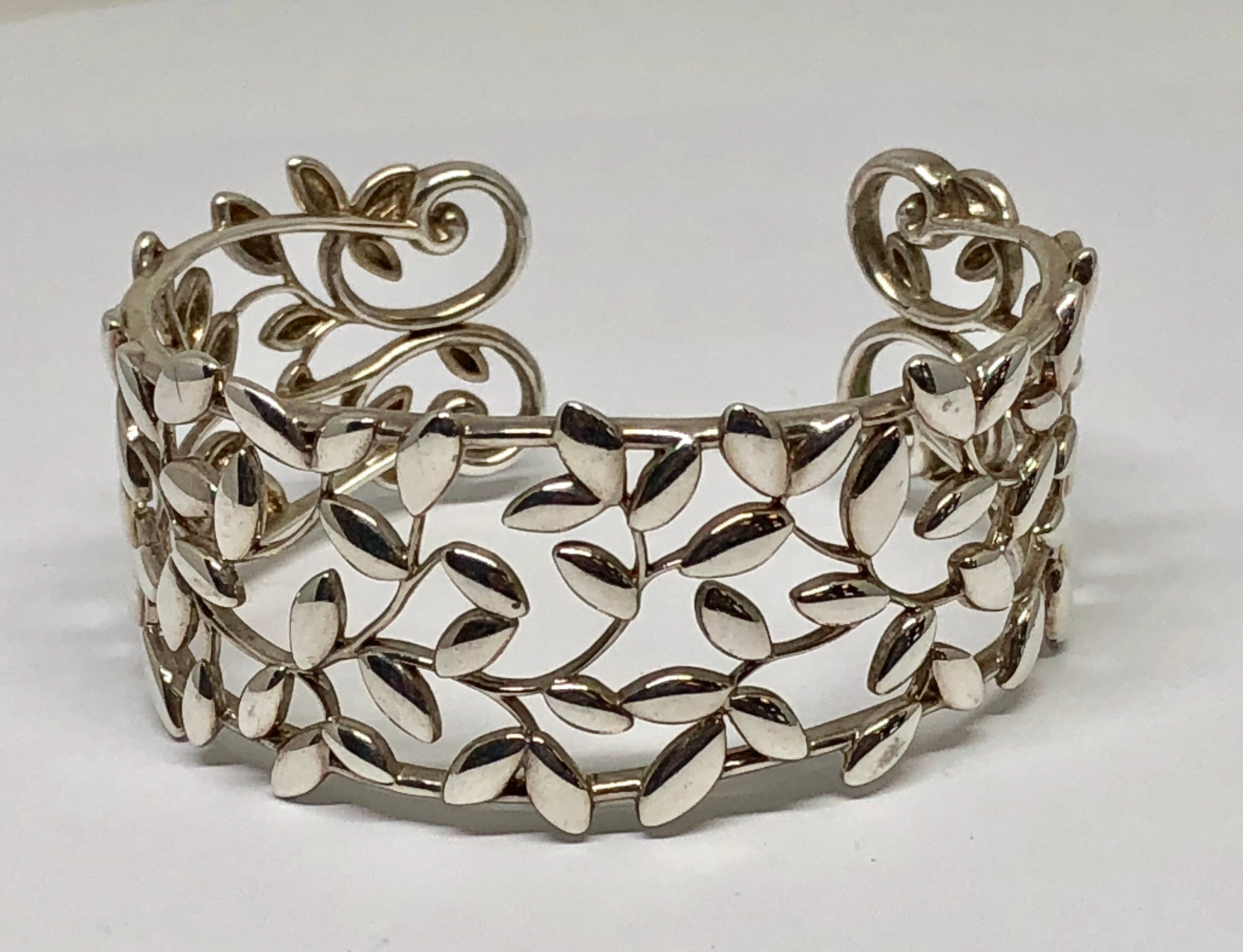 Tiffany olive leaf bracelet silver Clearance